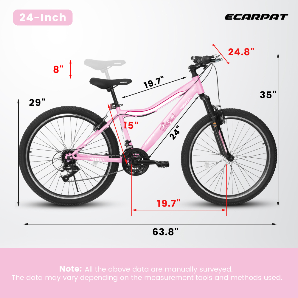 Vélo de montagne 24/26 pouces  - Carbon Bike Frame avis et prix
