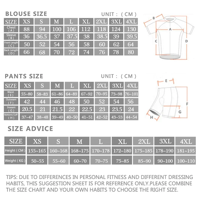 Ensemble de maillot de cyclism - Cycling Bib Shorts avis et prix